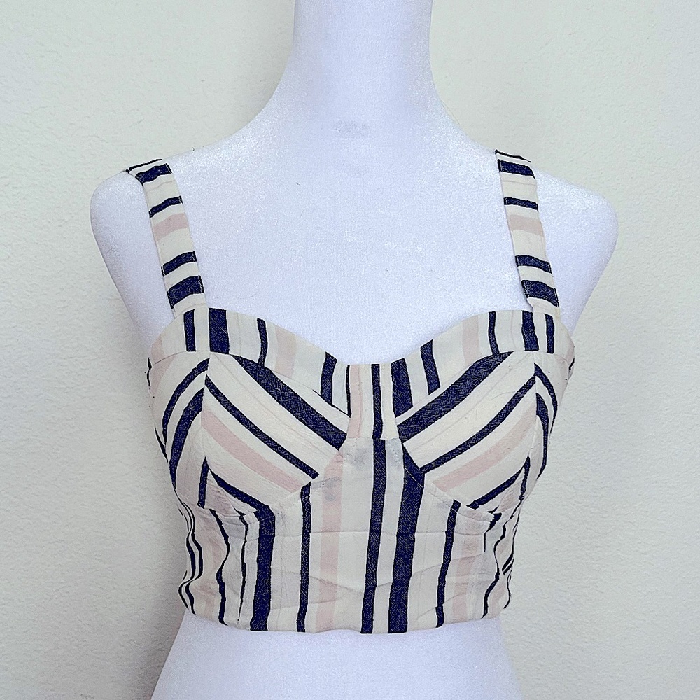 American Eagle Striped Crop Top